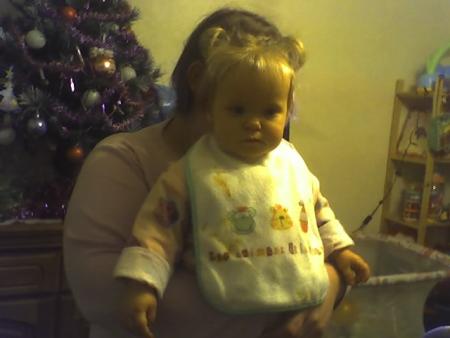 ma tite niece auriane  avc sa maman 